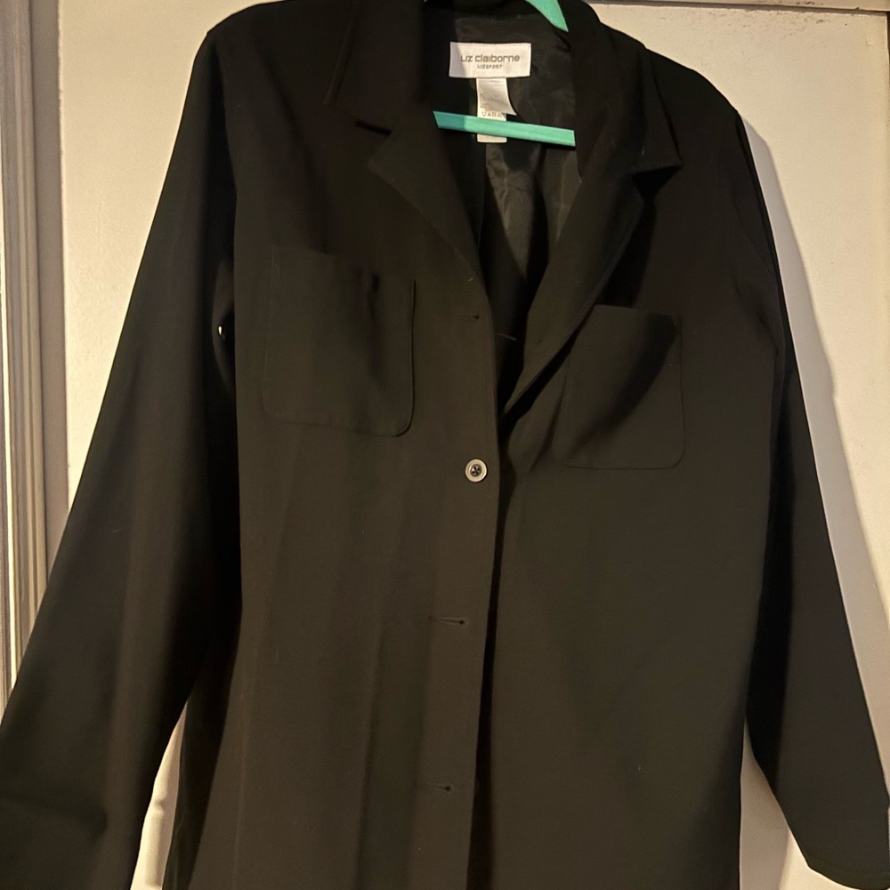 Liz Claiborne Black Lizsport Jacket